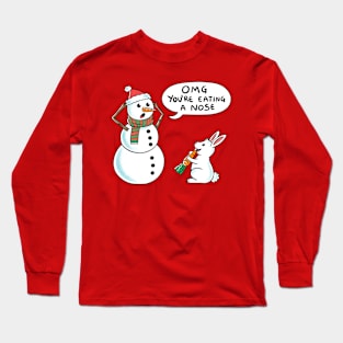 Snowman and rabbit Long Sleeve T-Shirt